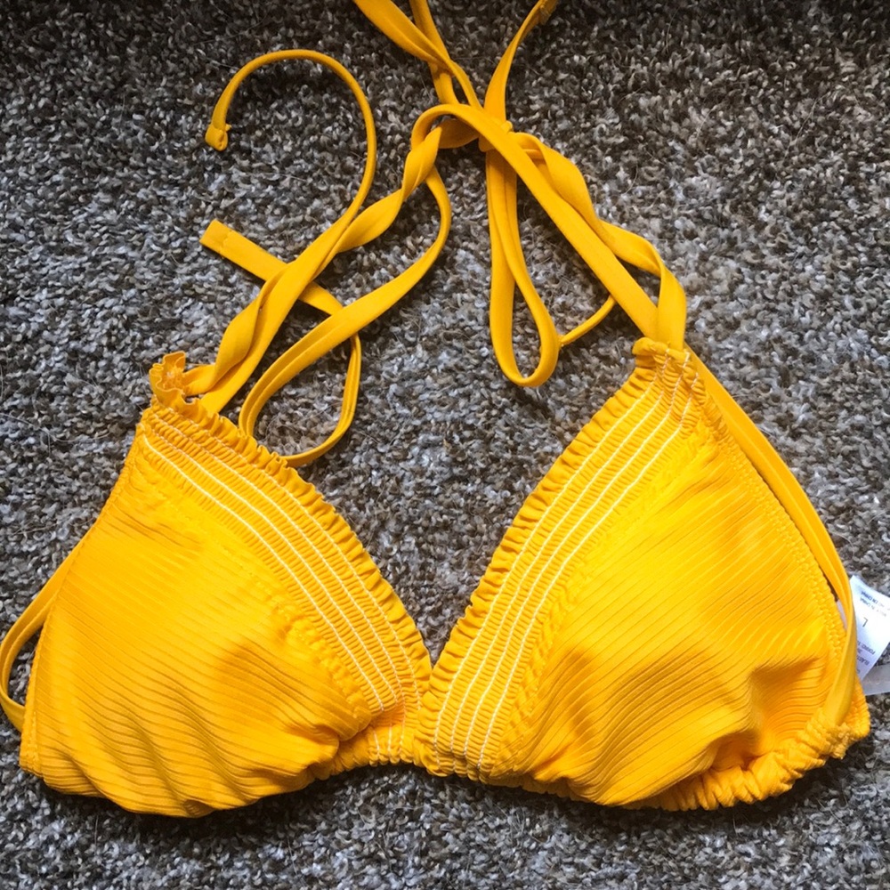 Yellow Bikini Top Large